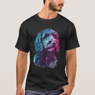 Labradoodle Lovers Colorful Splash Art Labradoodle T-Shirt