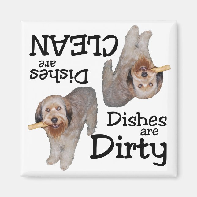 Labradoodle Lovers Dishwasher Magnet (Front)