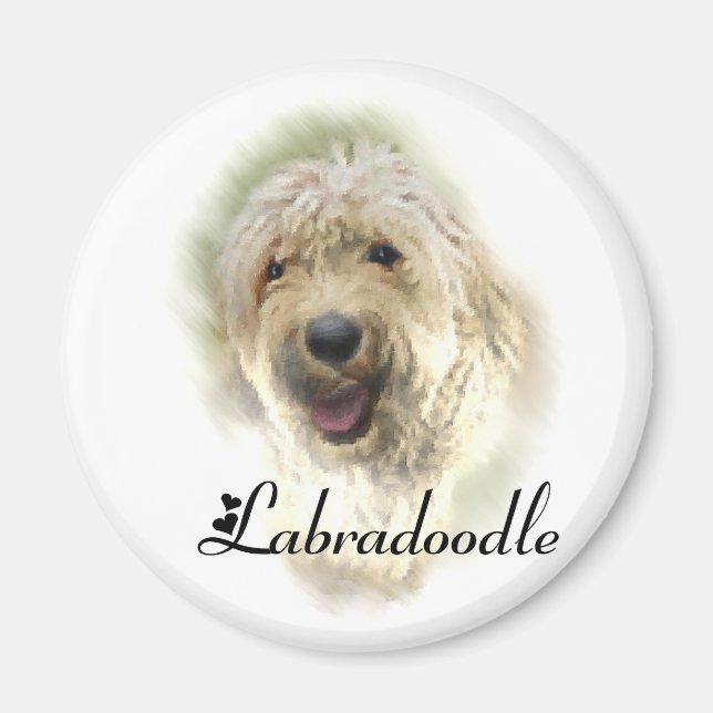 Labradoodle Lovers Gifts Magnet (Front)
