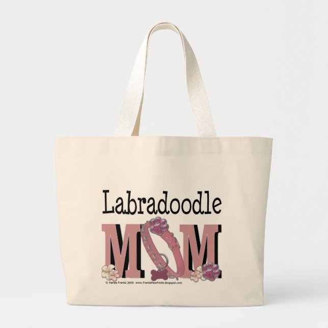 LabraDoodle MOM Large Tote Bag (Front)