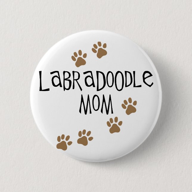 Labradoodle Mum 6 Cm Round Badge (Front)