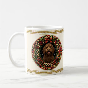 Labradoodle Personalised Christmas Dog Coffee Mug