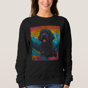 Labradoodle Pop Art Dog Graphic Sweatshirt