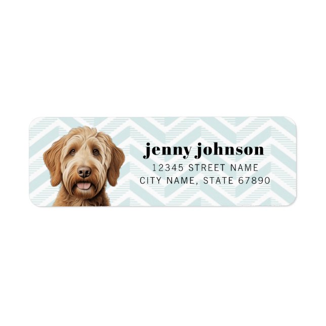 Labradoodle Return Address Labels (Front)