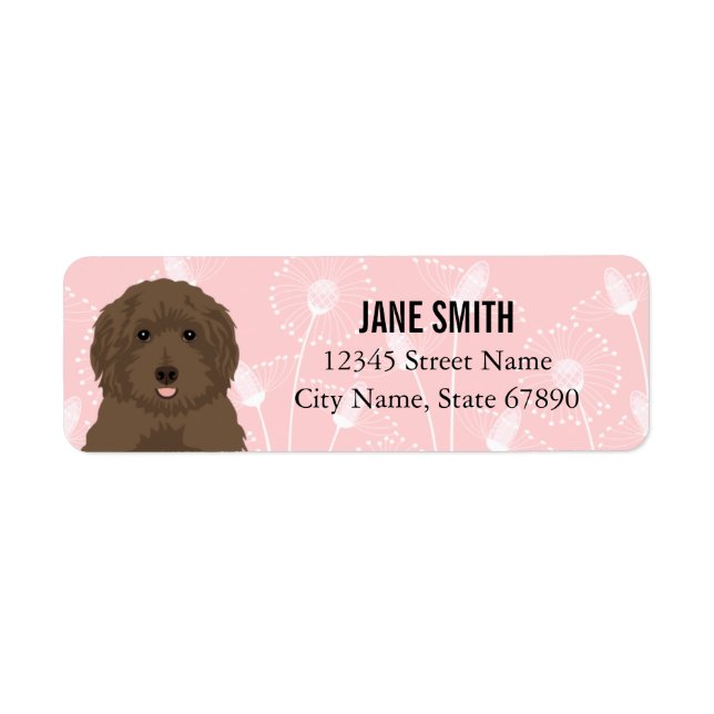 Labradoodle Return Address Labels (Front)