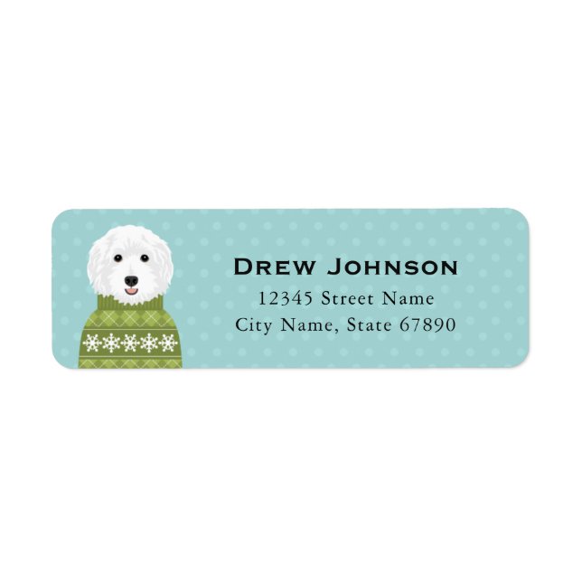 Labradoodle Return Address Labels (Front)