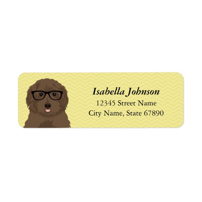 Labradoodle Return Address Labels (Front)