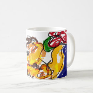 Labradoodle roses coffee mug