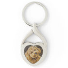 Labradoodle Square Key Chain