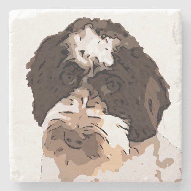 LABRADOODLE STONE COASTER (Front)
