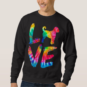 Labradoodle Tie Dye Love Dog Mum Dad Sweatshirt