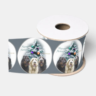 Labradoodle Trio Christmas Grosgrain Ribbon