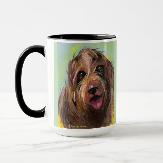 Labradoodle | Two-Tone Mug, 15 oz Mug (Left)