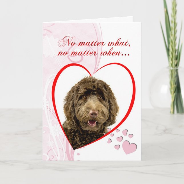 Labradoodle Valentine's Day Card (Front)