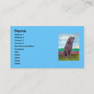Labradoodle with Butterfly Business Cards