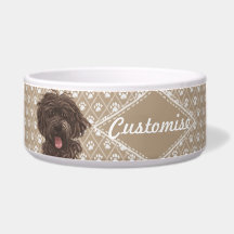 ©LabraDoodleFriends Dog Labradoodle Bowl Beige