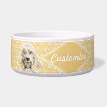 ©LabraDoodleFriends Dog Labradoodle Bowl Yellow