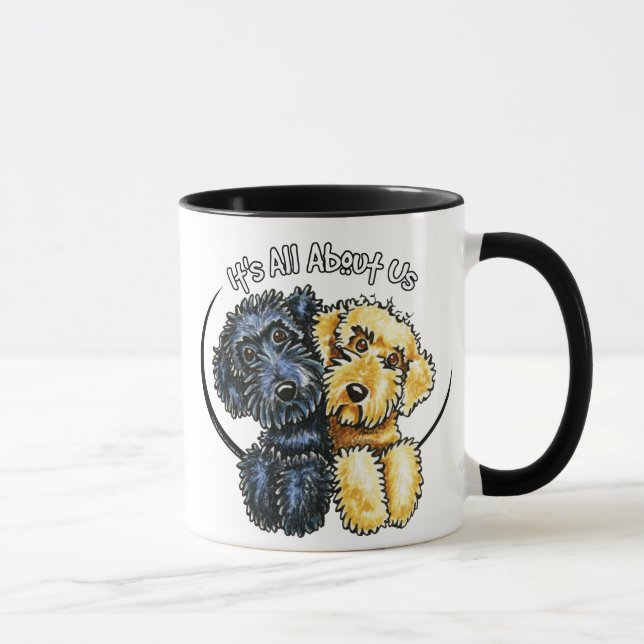 Labradoodles Black Yellow IAAU Mug (Right)