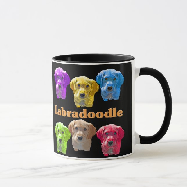 Labradoodles Pop Art Mug (Right)