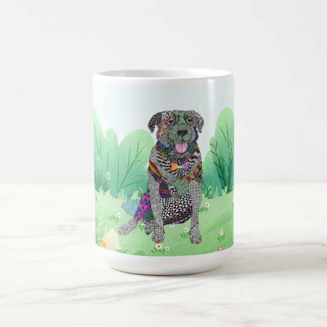Labrador and Border Collie Mixed Breed Mug (Center)