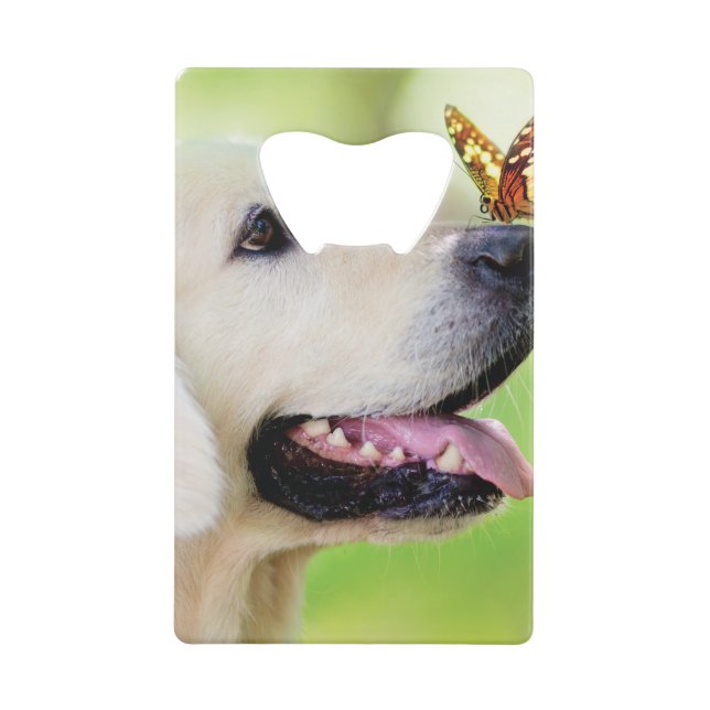 Labrador And Butterfly Throw Pillow (Front)