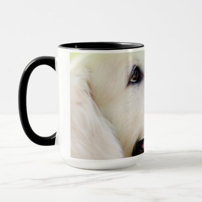 Labrador And Butterfly Throw Pillow Mug (Left)