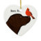 Labrador and Cardinal Christmas Ornament