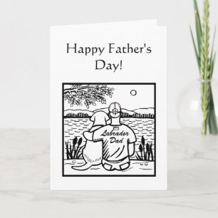Labrador and  Dad Card
