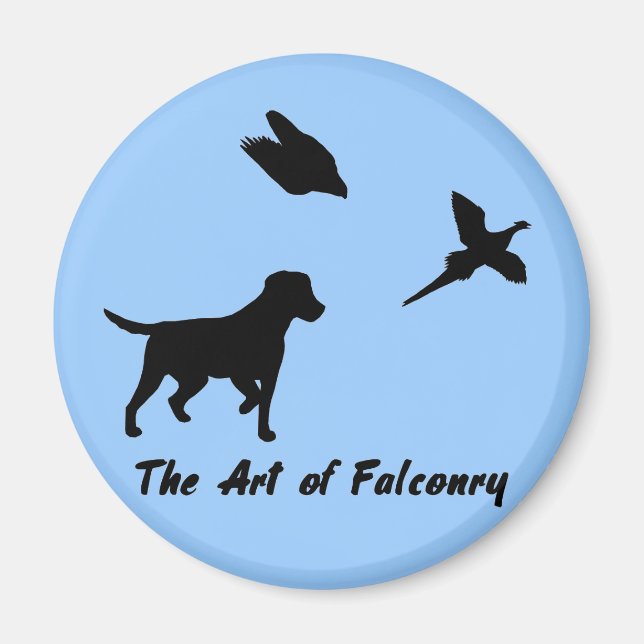 Labrador and Falconry Magnet (Front)