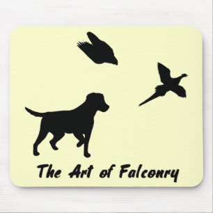 Labrador and Falconry Mouse Pad