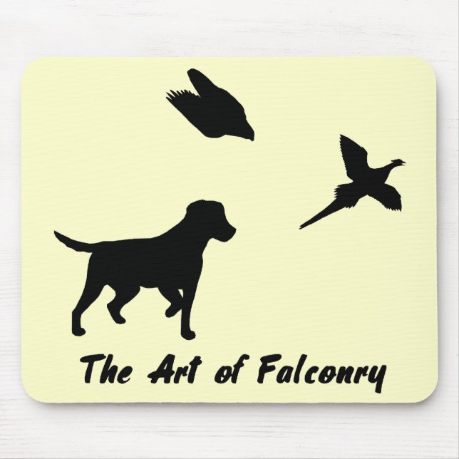 Labrador and Falconry Mouse Pad (Front)