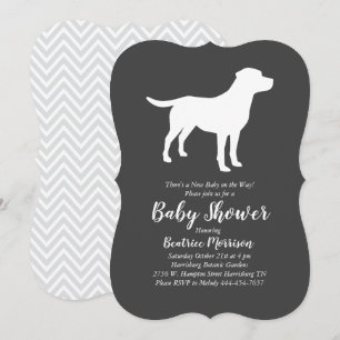 Labrador Baby Shower Gender Neutral Lab Invitation