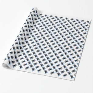 Labrador (black) Name Wrapping Paper