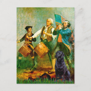 Labrador (black) - Spirit of '76 Postcard