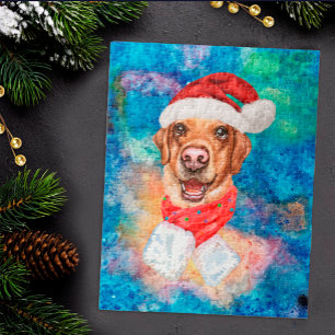 Labrador Breed Dog Christmas Jigsaw Puzzle