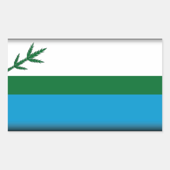 Labrador (Canada) Flag Rectangular Sticker (Front)