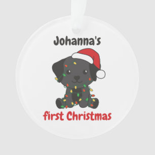 Labrador Christmas Babys first Christmas Ornament