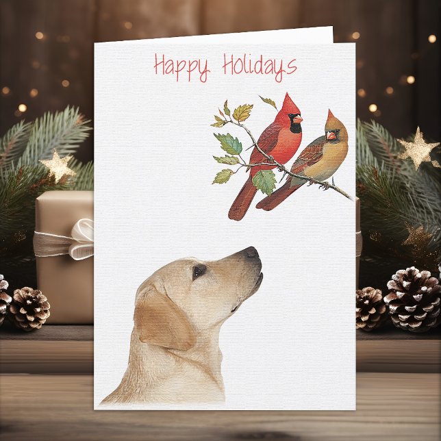 Labrador Christmas Card Yellow Labrador (Creator Uploaded)