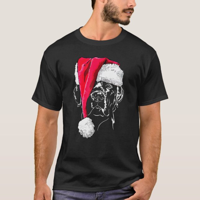 Labrador Christmas Dog Tee Hund (Front)