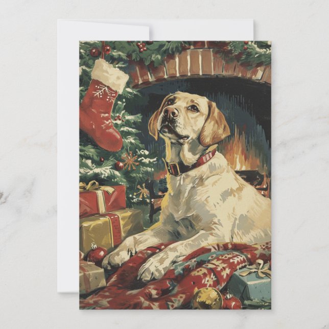 Labrador Christmas  Holiday Card (Front)