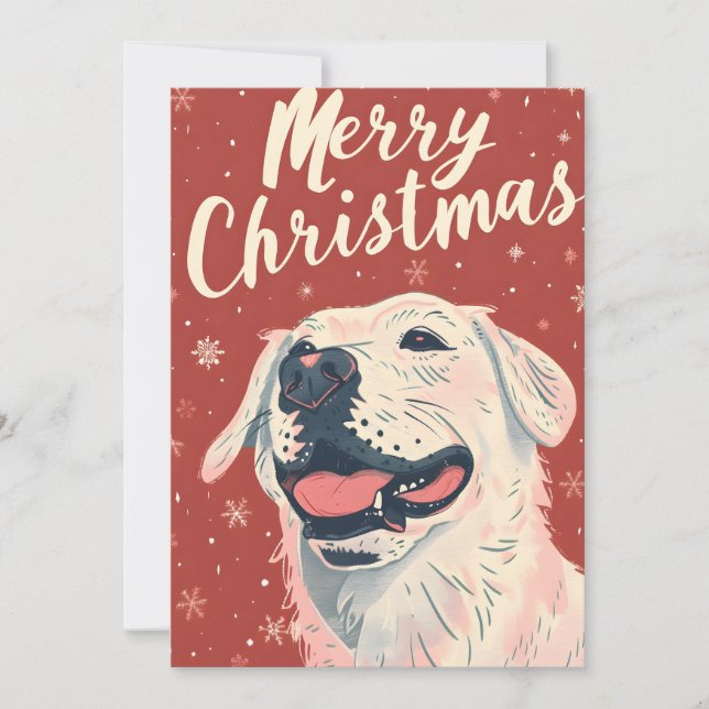 Labrador Christmas Holiday Card (Front)