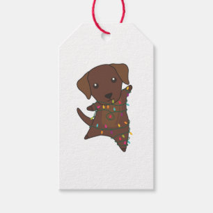 Labrador Christmas Snow Winter Animals Dogs Gift Tags