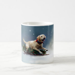 Labrador Christmas snow winter Coffee Mug