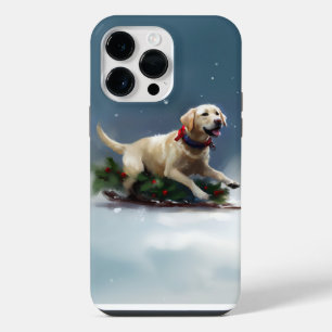 Labrador Christmas snow winter iPhone 14 Pro Max Case
