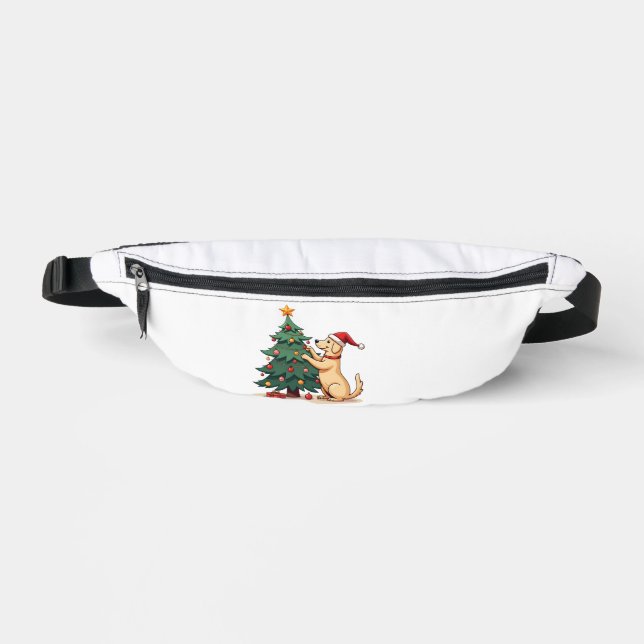 Labrador Christmas Tree Helper Bum Bags (Front)