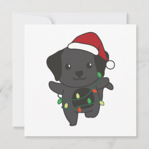 Labrador Christmas Winter Cute Dogs Holiday Card