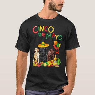 Labrador Cinco De Mayo Chocolate Black Lab T-Shirt
