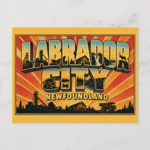 Labrador City Newfoundland Mining Town Postcard