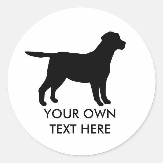 Labrador Classic Round Sticker (Front)