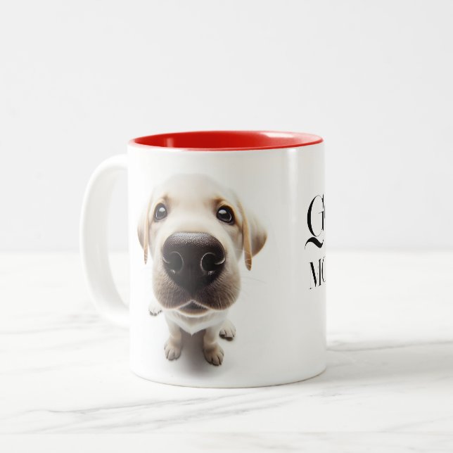 Labrador close-up Mug with you name (Front Left)